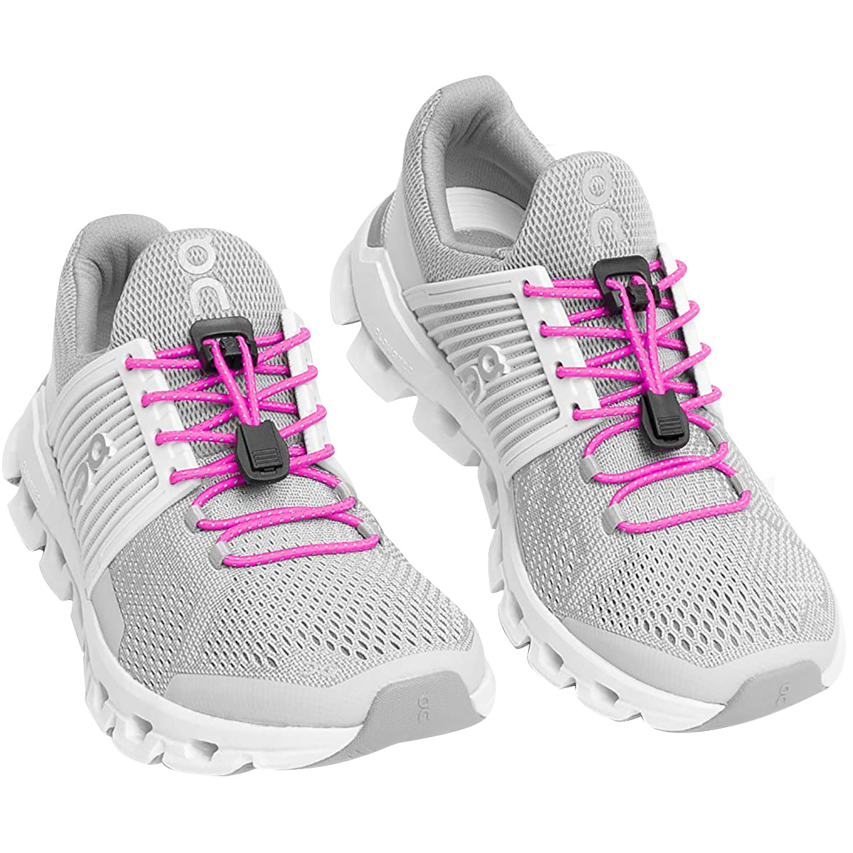 Xpand Laces No-Tie Quick-Release Elastic Shoelaces - Neon Pink Reflective