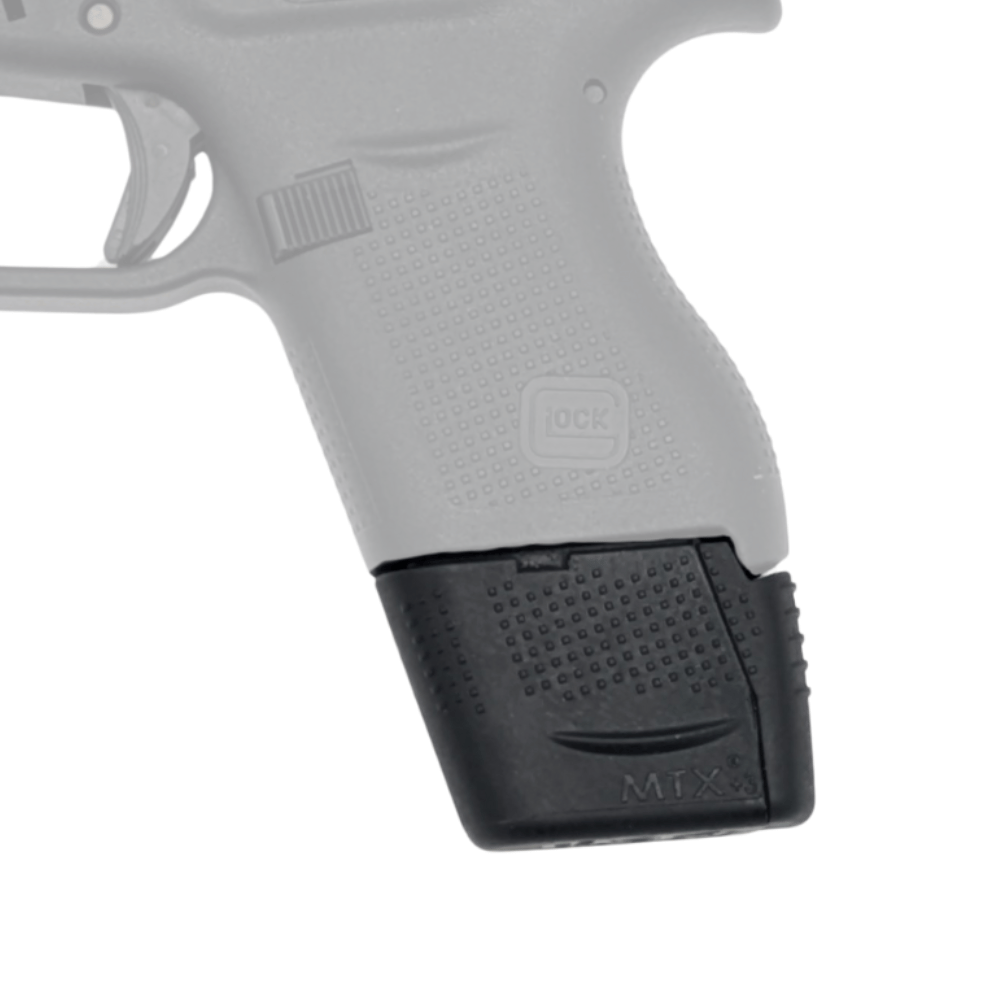 XTech Tactical MTX 43 +3 Magazine Grip Extension Kit for Glock 43 Stan ...