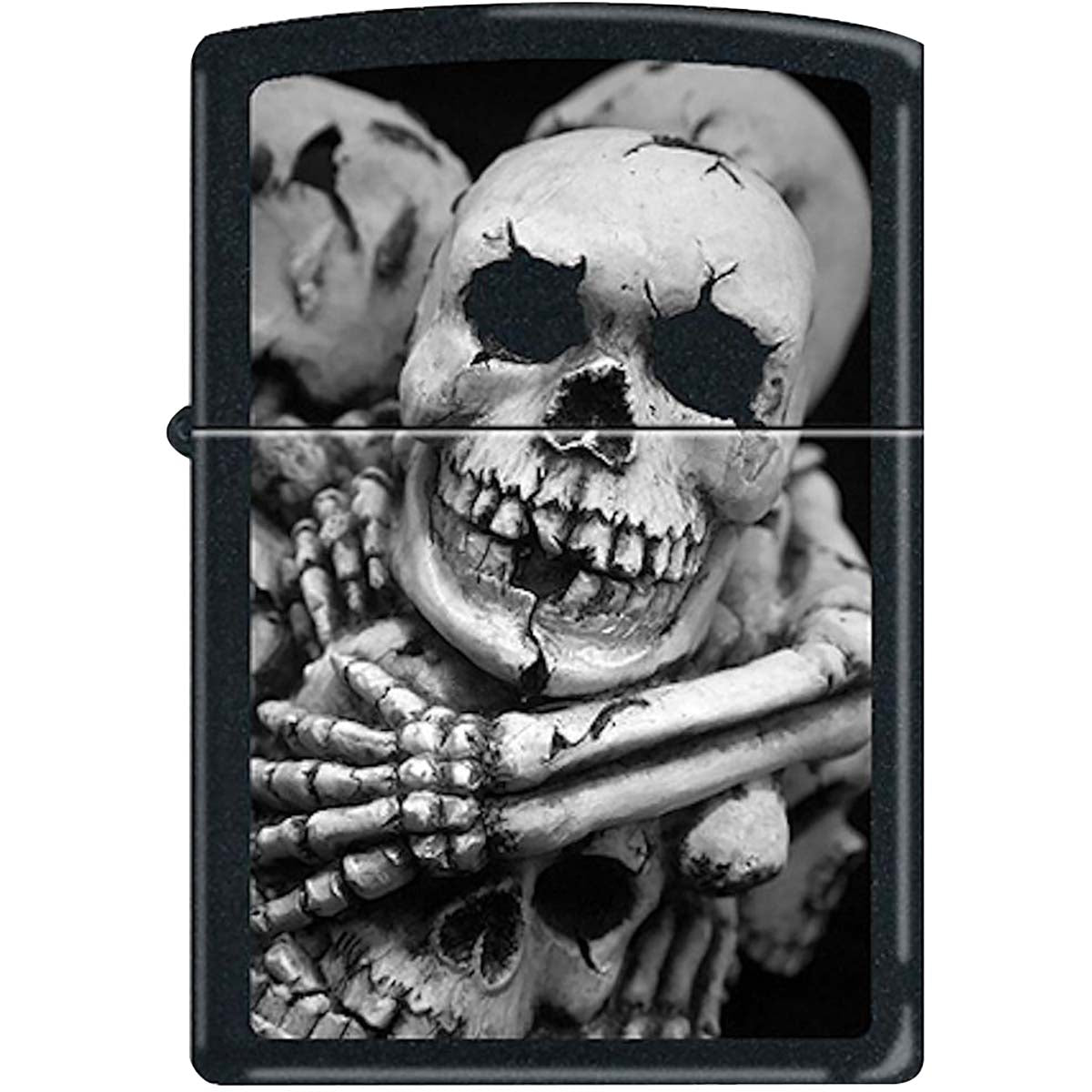 Zippo Till Death Do Us Part Black Matte Pocket Lighter - Forza Sports