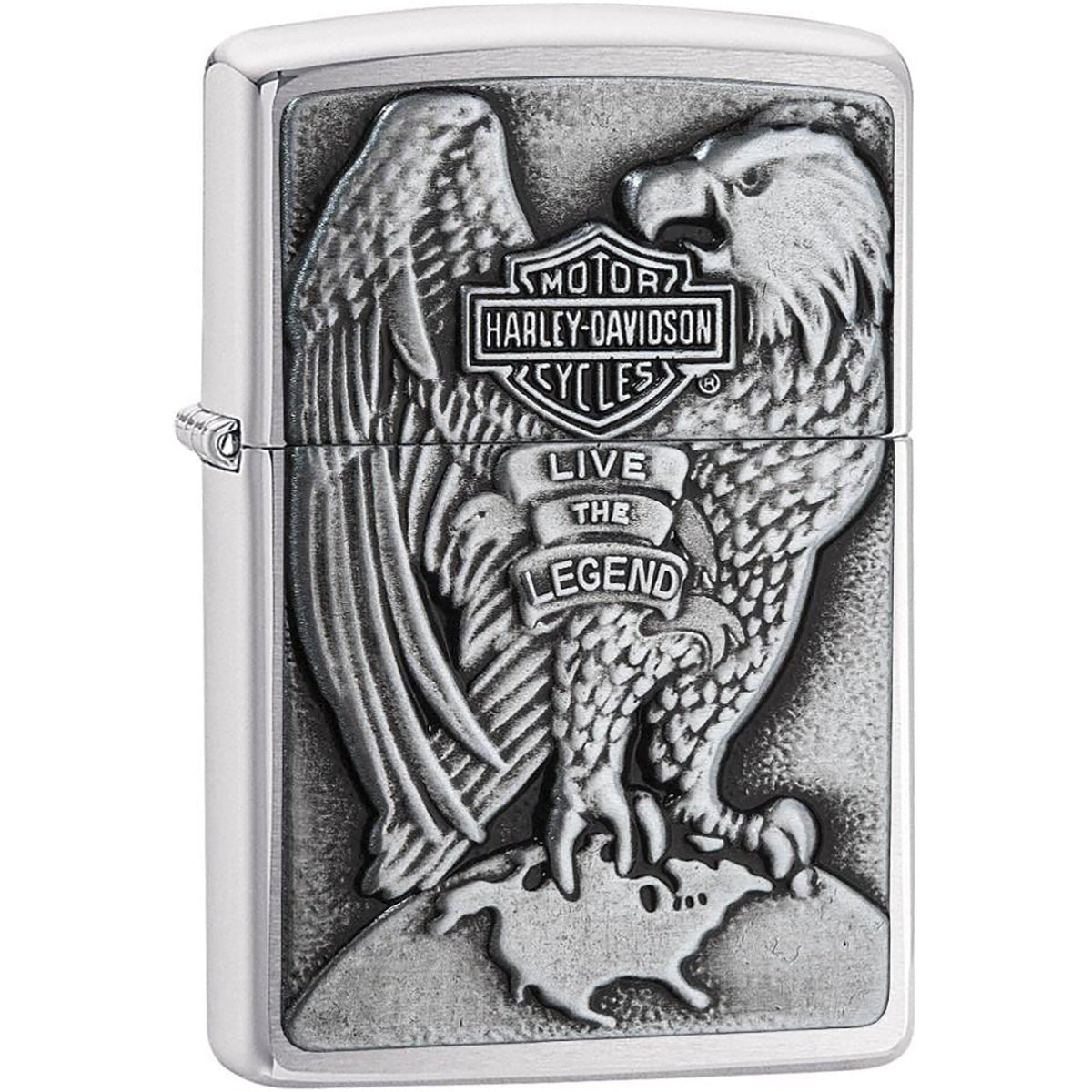 Zippo Harley - Davidson Full Faced Eagle Emblem Pocket Lighter - Forza Sports
