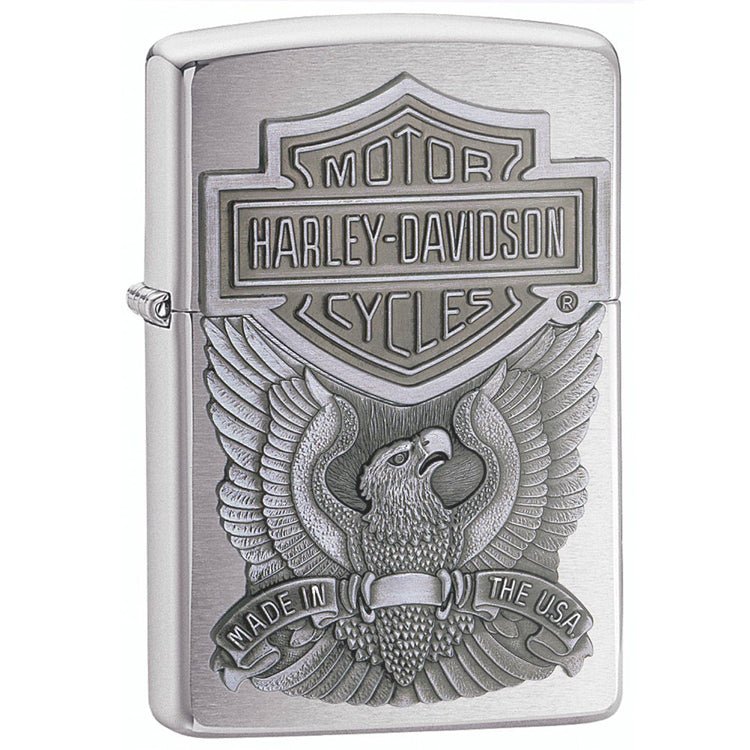 Zippo Harley - Davidson Eagle with Logo Emblem Pocket Lighter - Forza Sports