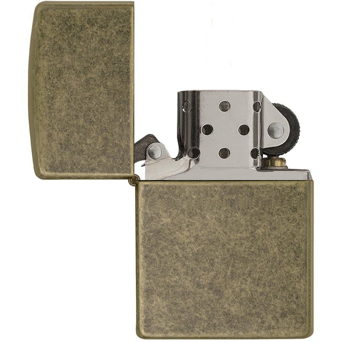 Zippo Vintage Brushed Brass with Slashes Pocket Lighter - Forza Sports