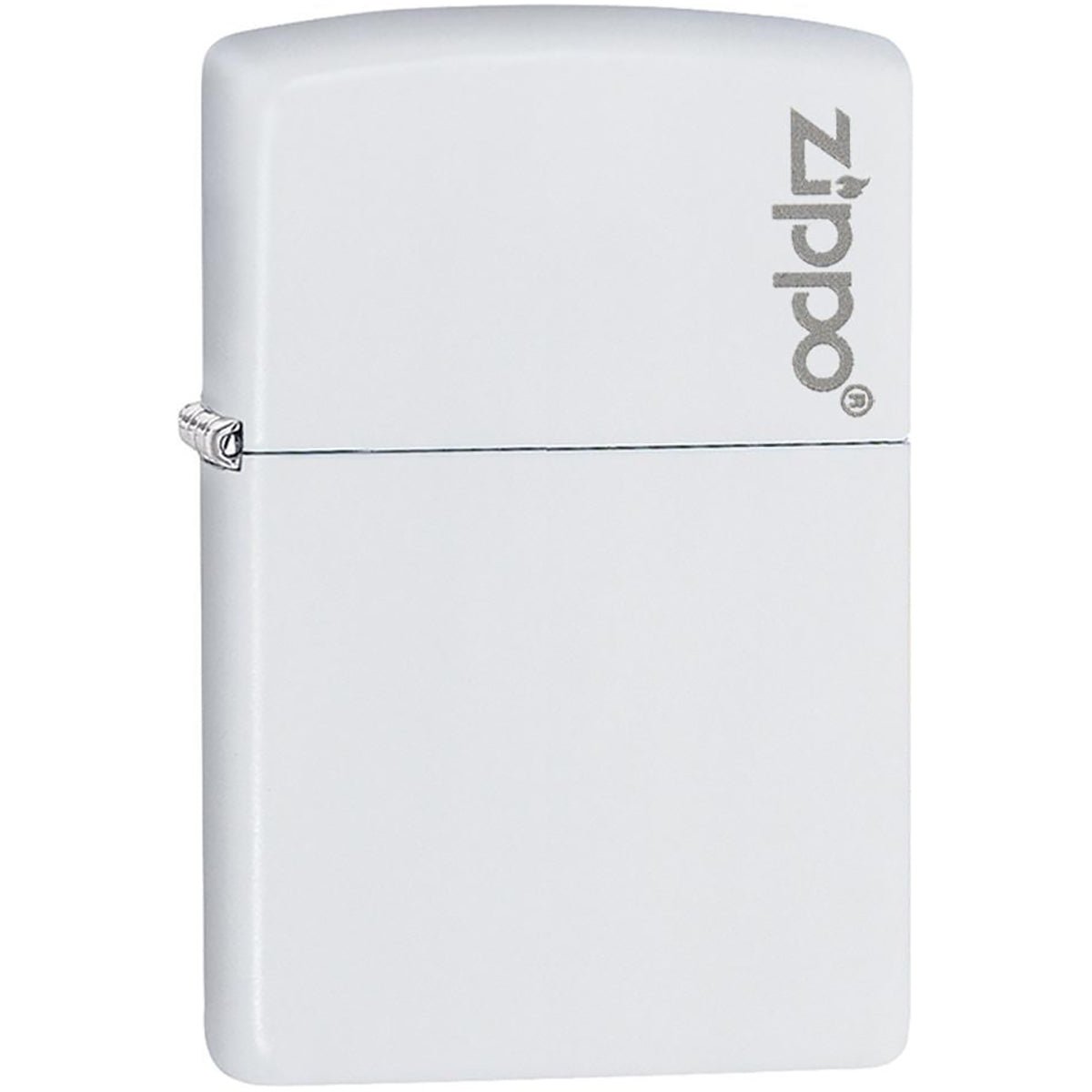 Zippo Logo Matte Pocket Lighter - White - Forza Sports