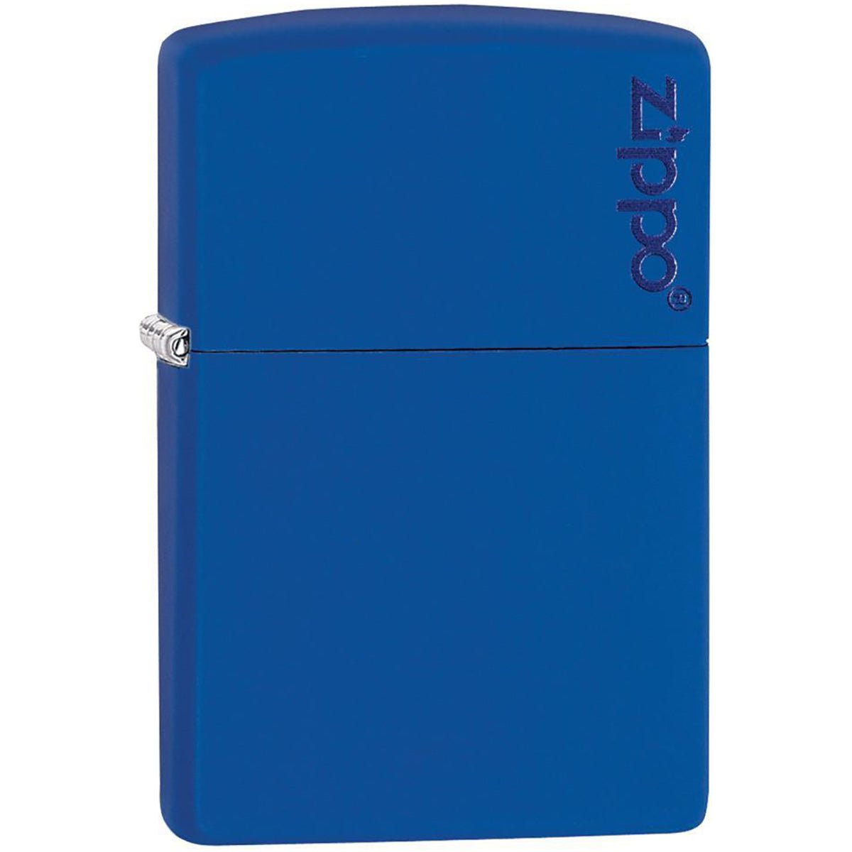 Zippo Logo Matte Pocket Lighter - Royal Blue - Forza Sports