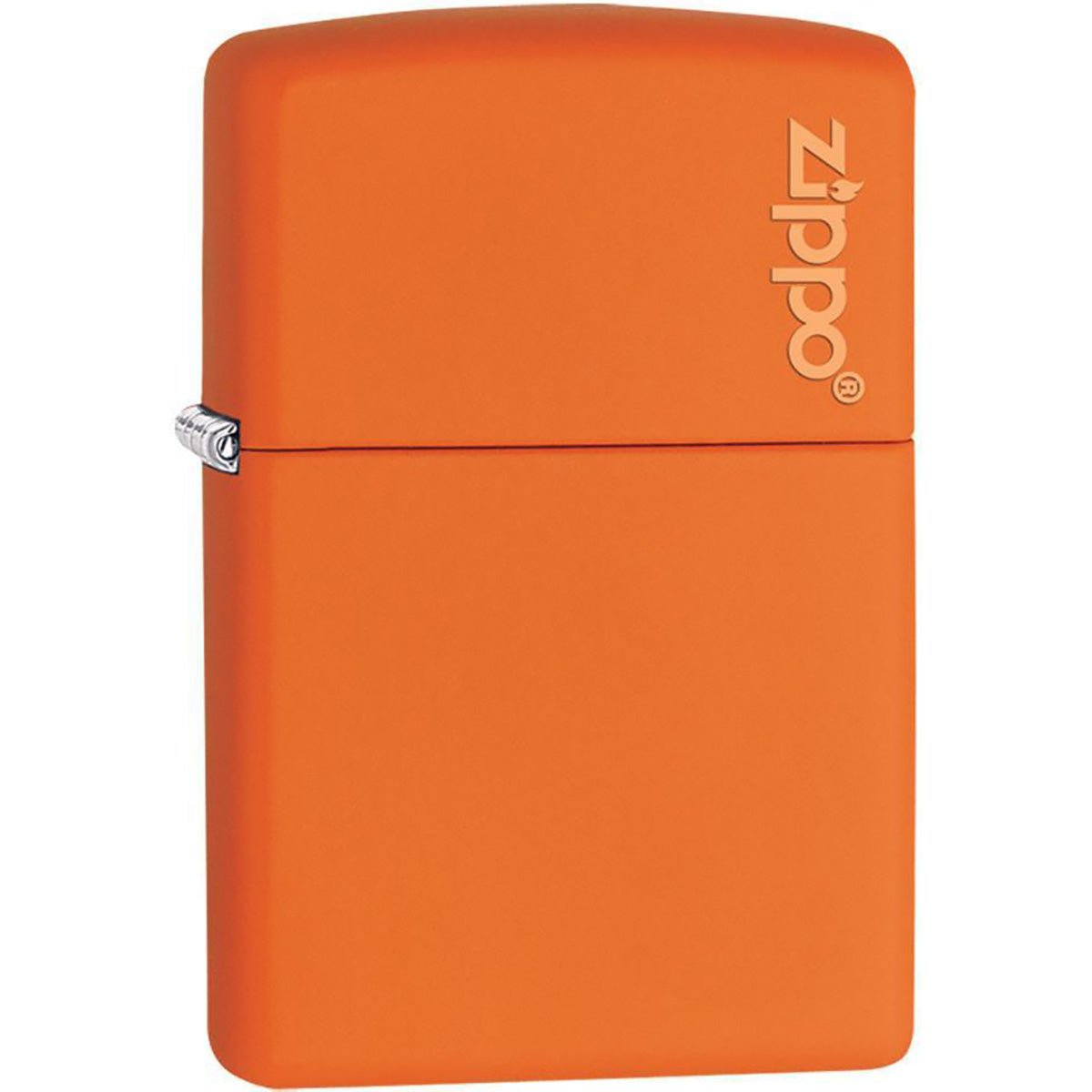 Zippo Logo Matte Pocket Lighter - Orange - Forza Sports