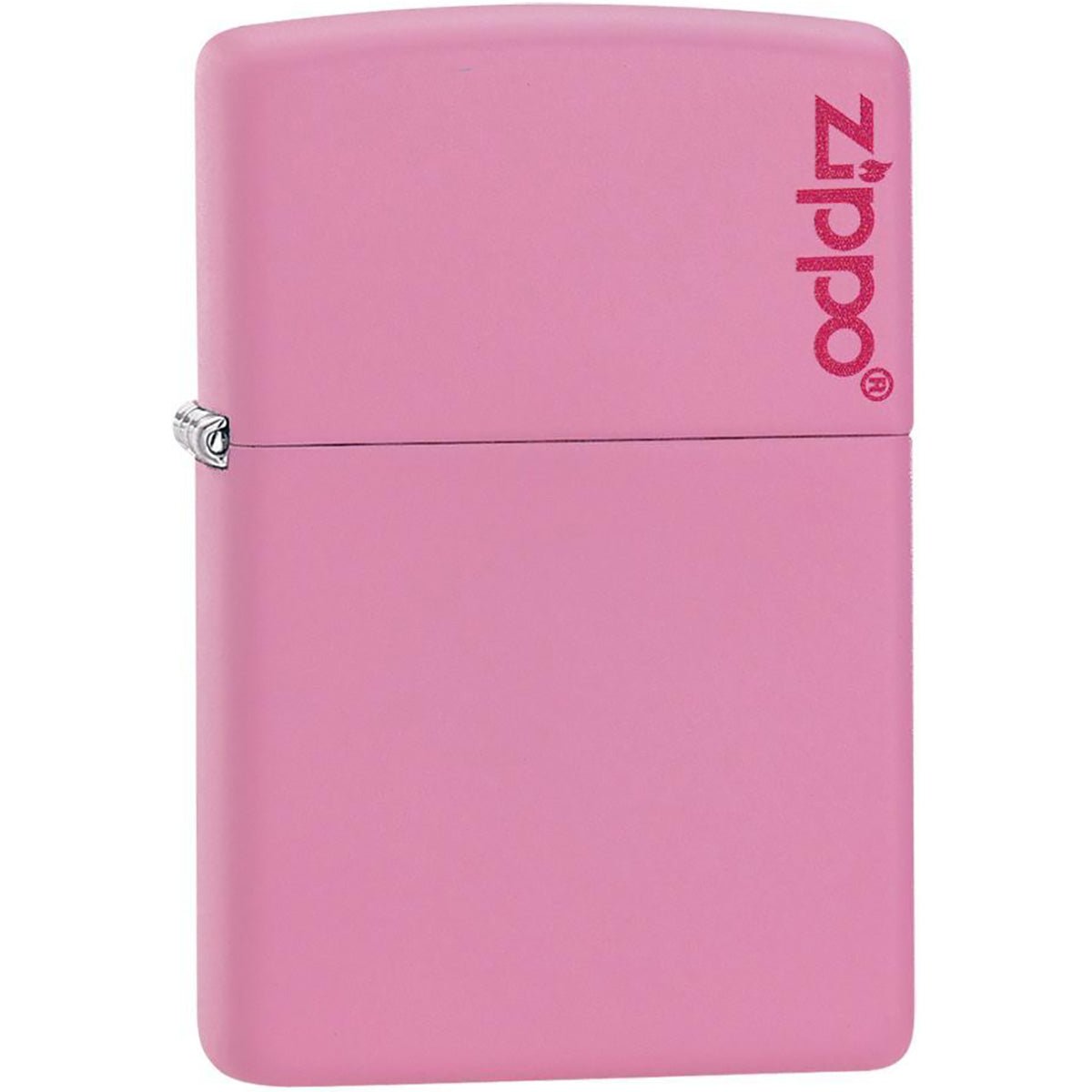 Zippo Logo Matte Pocket Lighter - Pink - Forza Sports
