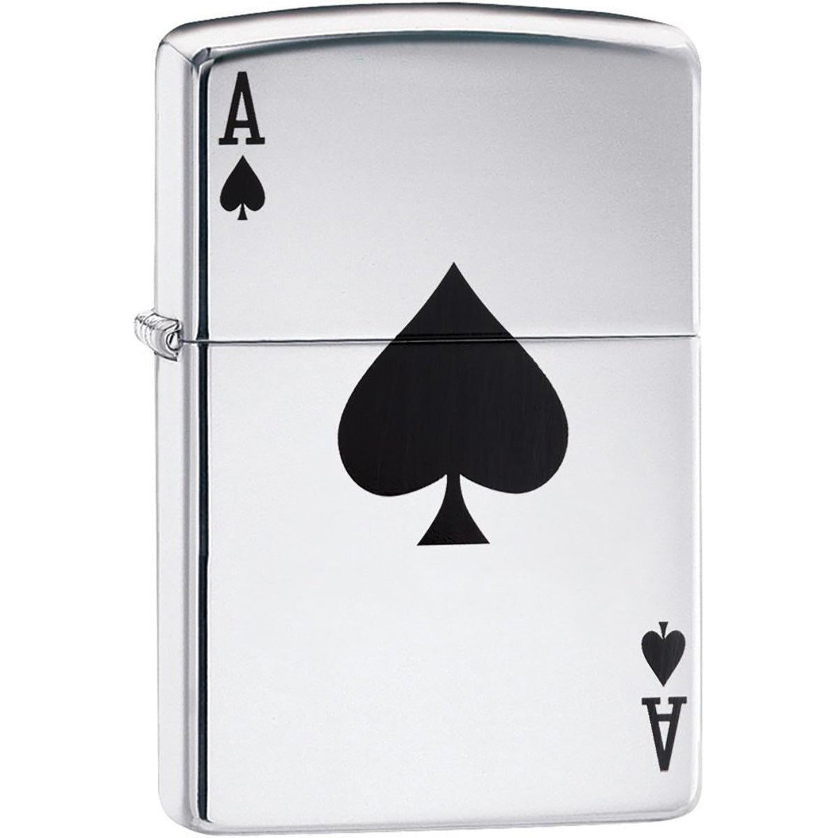 Zippo Lucky Ace High Polished Chrome Pocket Lighter - Forza Sports