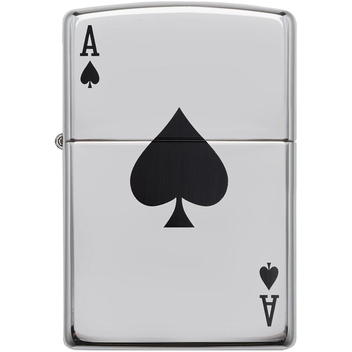 Zippo Lucky Ace High Polished Chrome Pocket Lighter - Forza Sports
