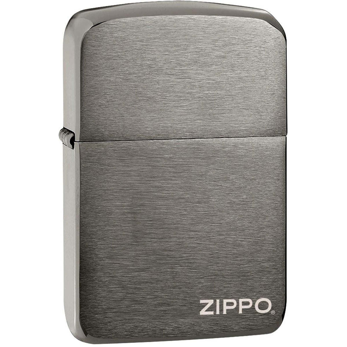 Zippo 1941 Replica Pocket Lighter with Logo - Black Ice - Forza Sports