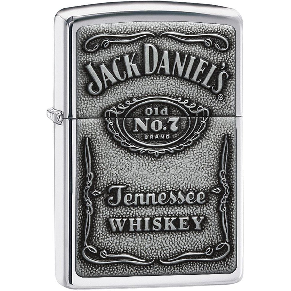 Zippo Jack Daniel's Label Pewter Emblem Pocket Lighter - Forza Sports