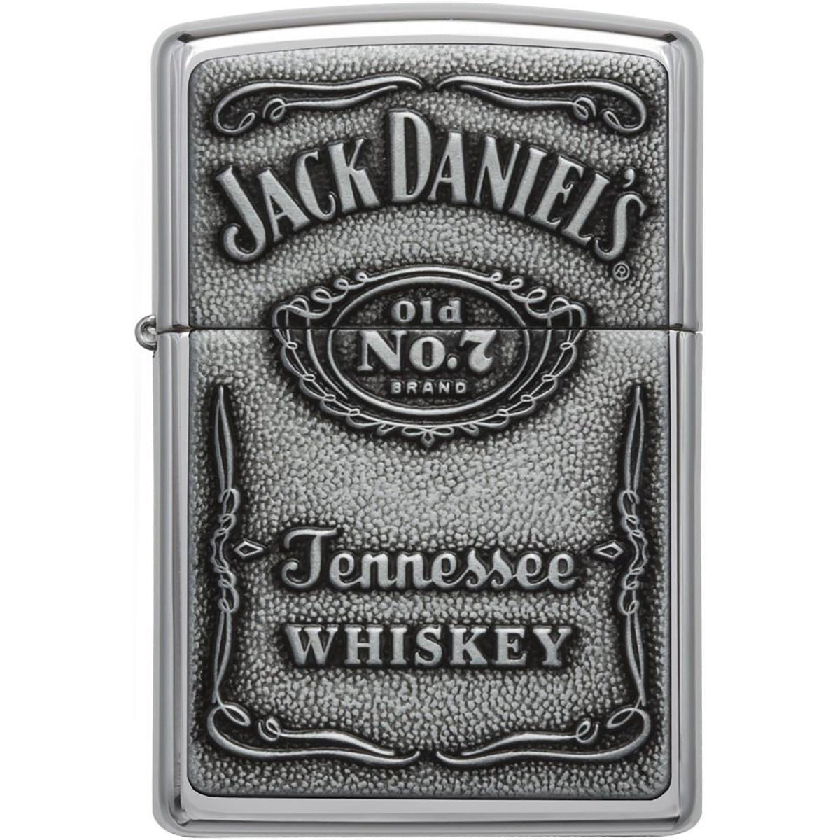 Zippo Jack Daniel's Label Pewter Emblem Pocket Lighter - Forza Sports