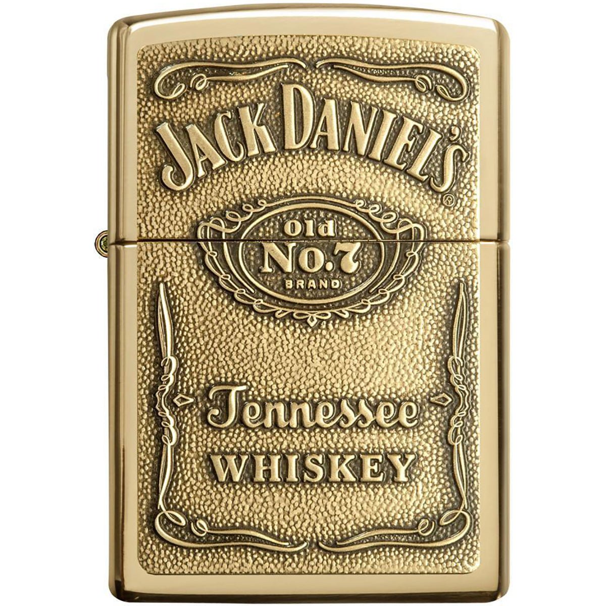 Zippo Jack Daniel's Label Brass Emblem Pocket Lighter - Forza Sports