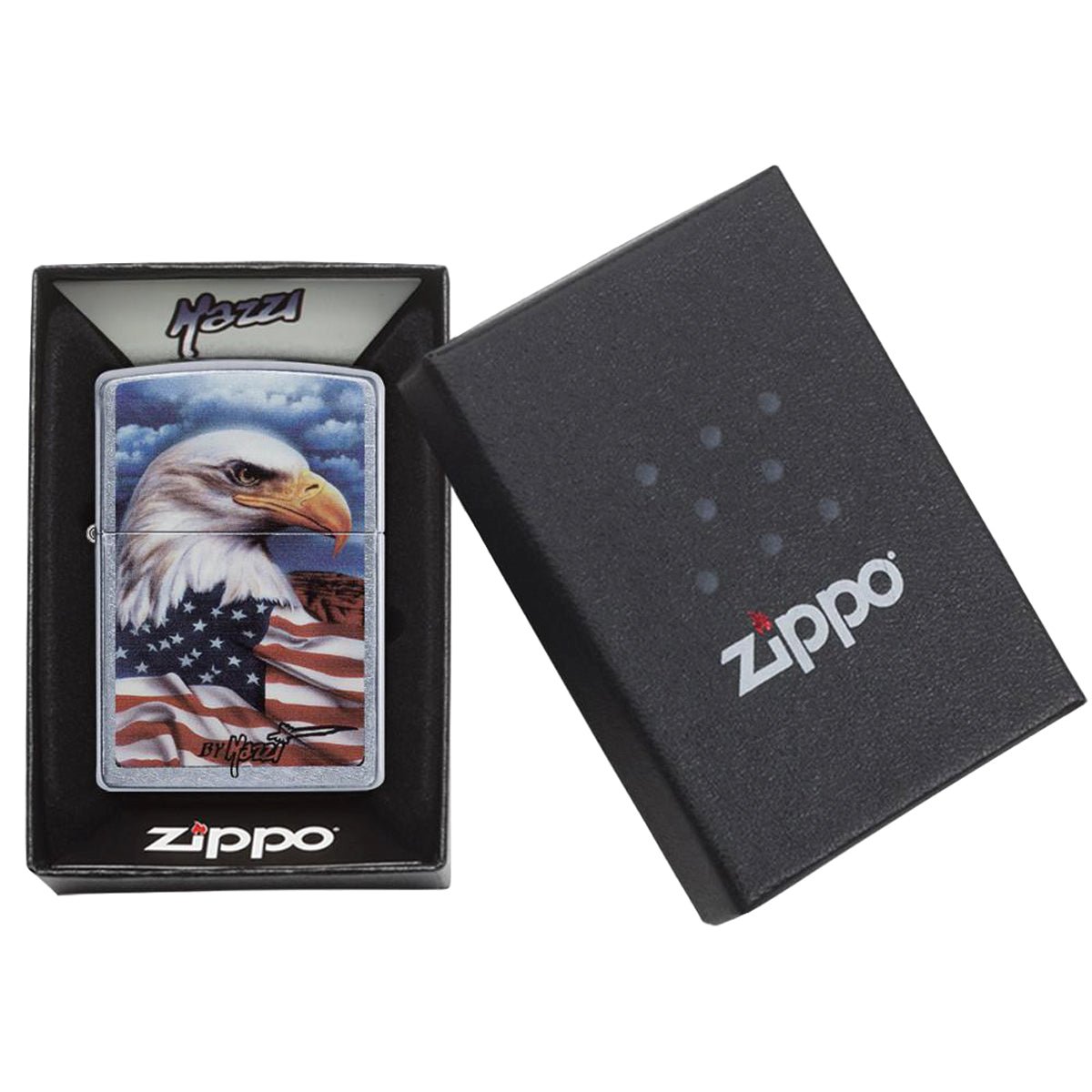 Zippo Mazzi Freedom Watch Street Chrome Windproof Pocket Lighter - Forza Sports