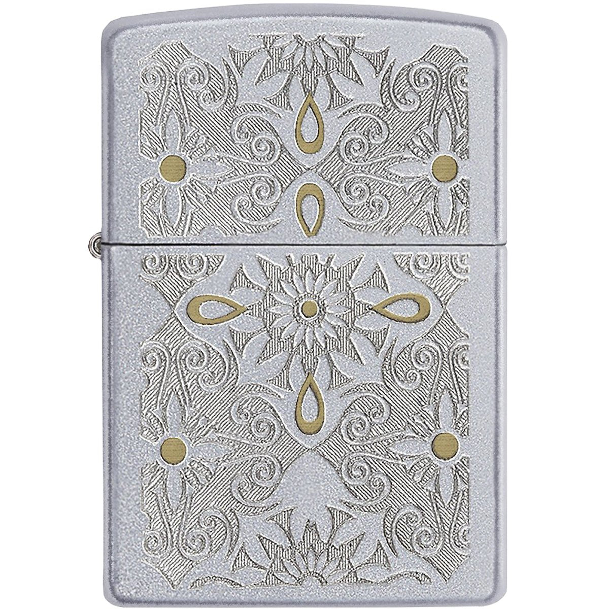 Zippo Classical Curve Satin Chrome Windproof Pocket Lighter - Forza Sports
