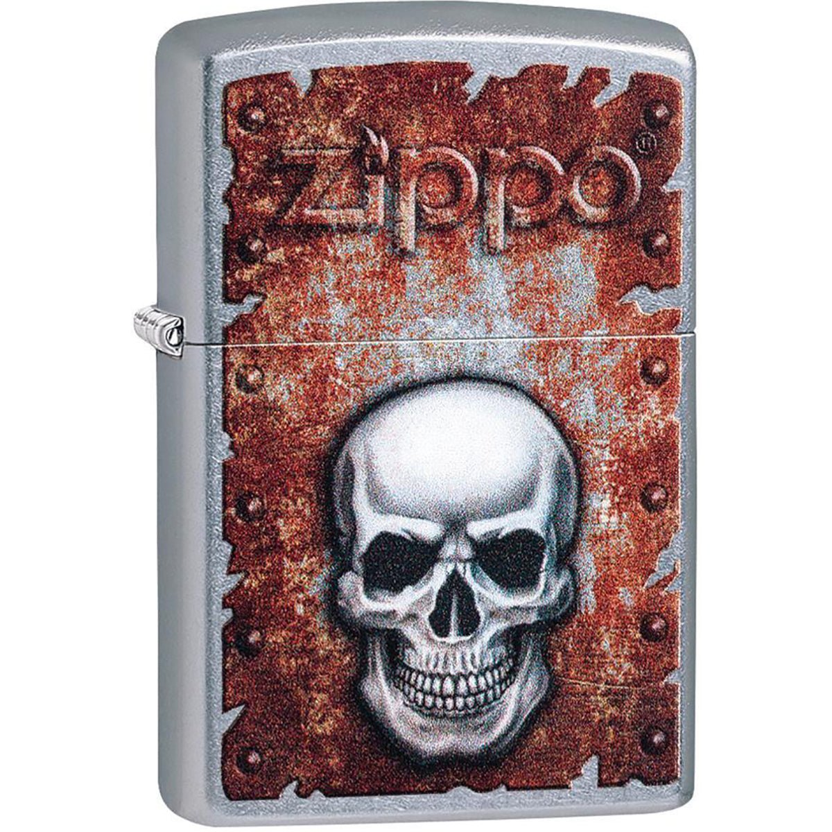Zippo Rusted Skull Refillable Windproof Lighter - Forza Sports