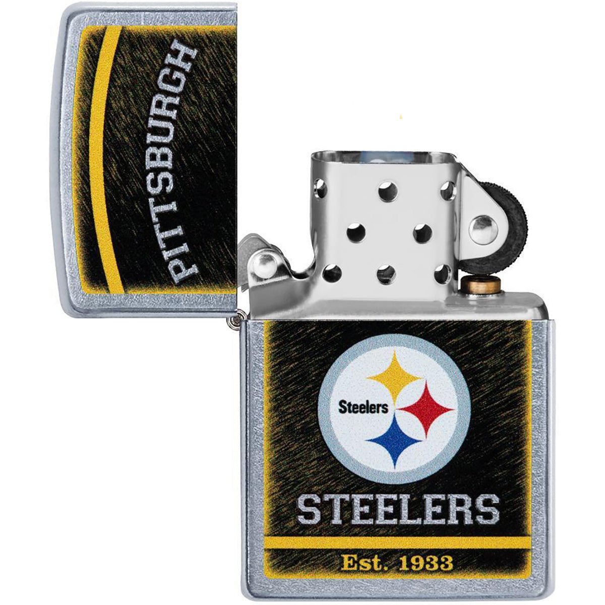 Zippo NFL Pittsburgh Steelers Refillable Windproof Lighter - Forza Sports