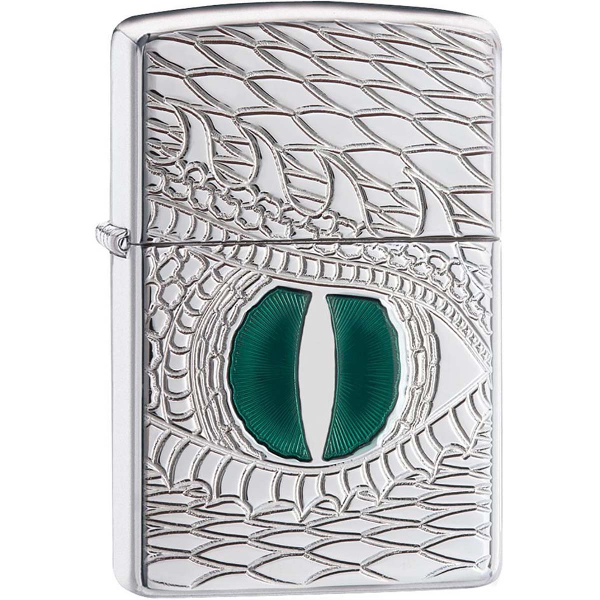 Zippo Armor Dragon's Eye High Polished Chrome Pocket Lighter - Forza Sports