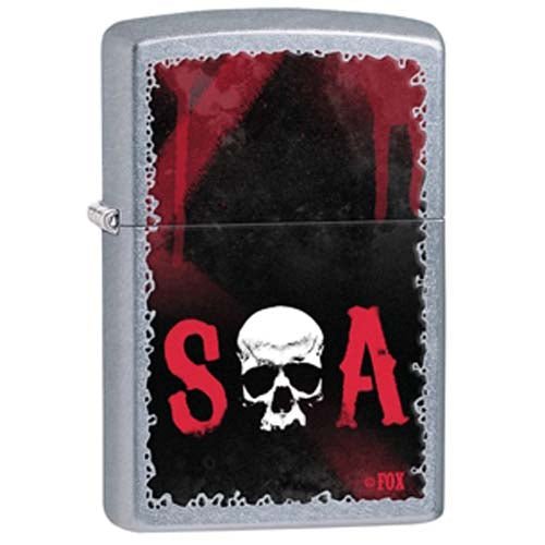 Zippo Sons of Anarchy Skull Street Chrome Pocket Lighter - Forza Sports