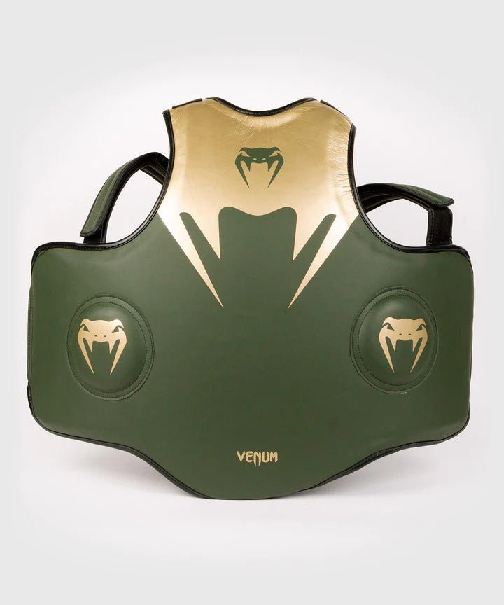 Venum Pro Boxing Body Protector - Khaki/Gold - Forza Sports