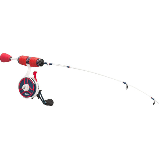 13 Fishing 27" FreeFall Ghost Maverick Inline Ice Fishing Rod and Reel Combo