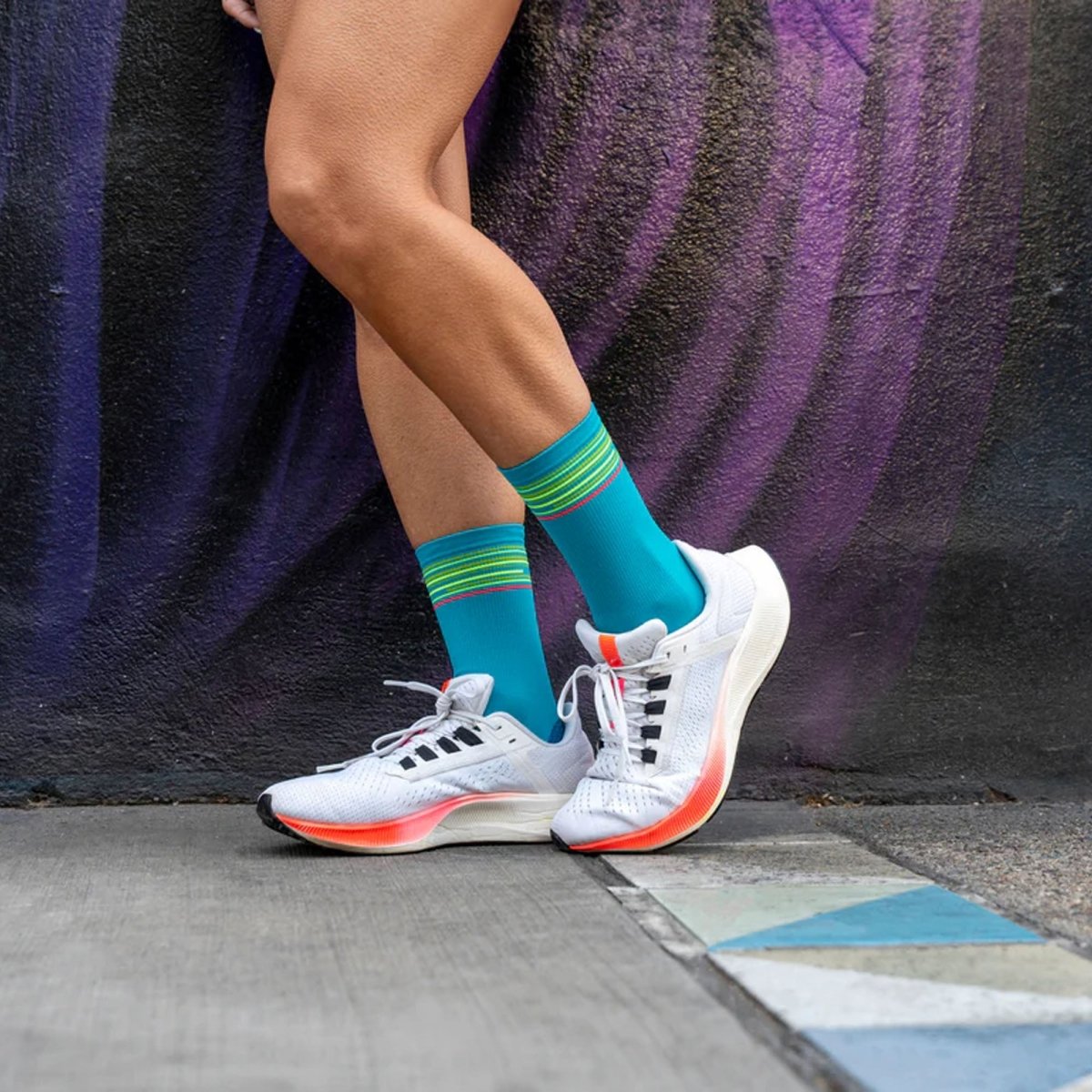 Balega Blister Resistent Light Mini Crew Socks, Lake Blue - Forza Sports