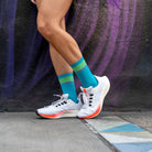 Balega Blister Resistent Light Mini Crew Socks, Teal - Forza Sports