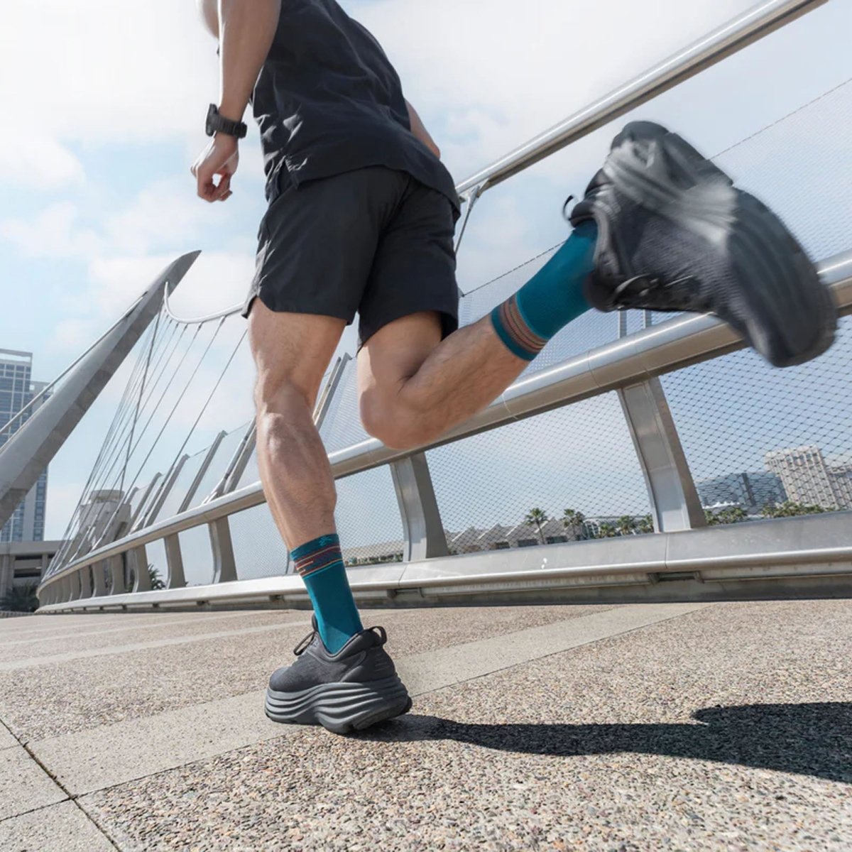 Balega Blister Resistent Light Mini Crew Socks, Lake Blue - Forza Sports