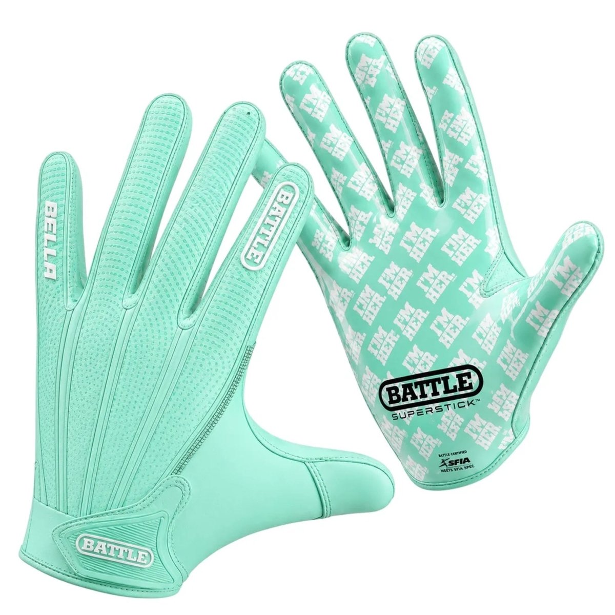 Battle Sports Adult Bella Glove "I'M HER" Female Receiver Football Glove - Forza Sports