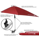 Sport - Brella Versa - Brella SPF 50+ Adjustable Umbrella XL - Forza Sports