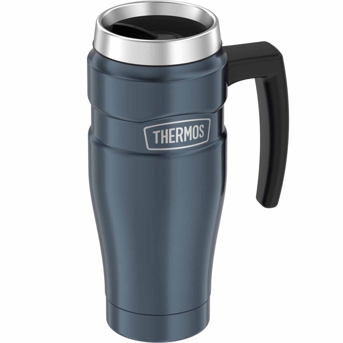 Thermos - 16 oz. Stainless King Travel Mug with Handle - Slate - Forza Sports