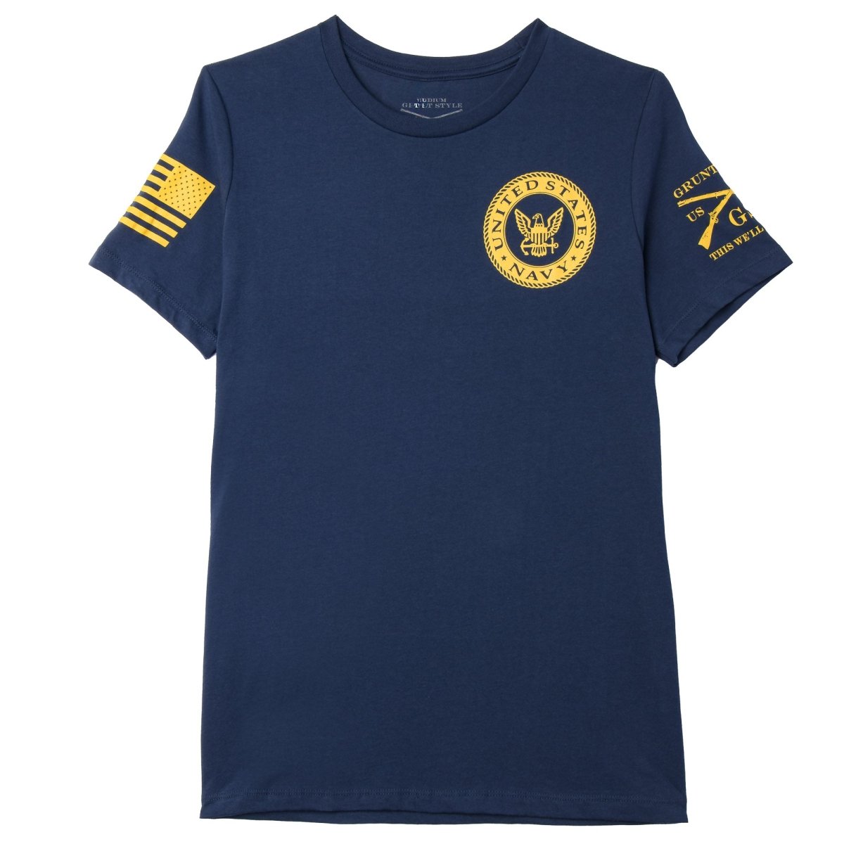 Grunt Style Women's Relaxed Fit USN - Navy Colors T-Shirt - Navy - Forza Sports