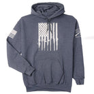 Grunt Style Rifle Flag 2.0 Pullover Hoodie - Dark Heather - Forza Sports