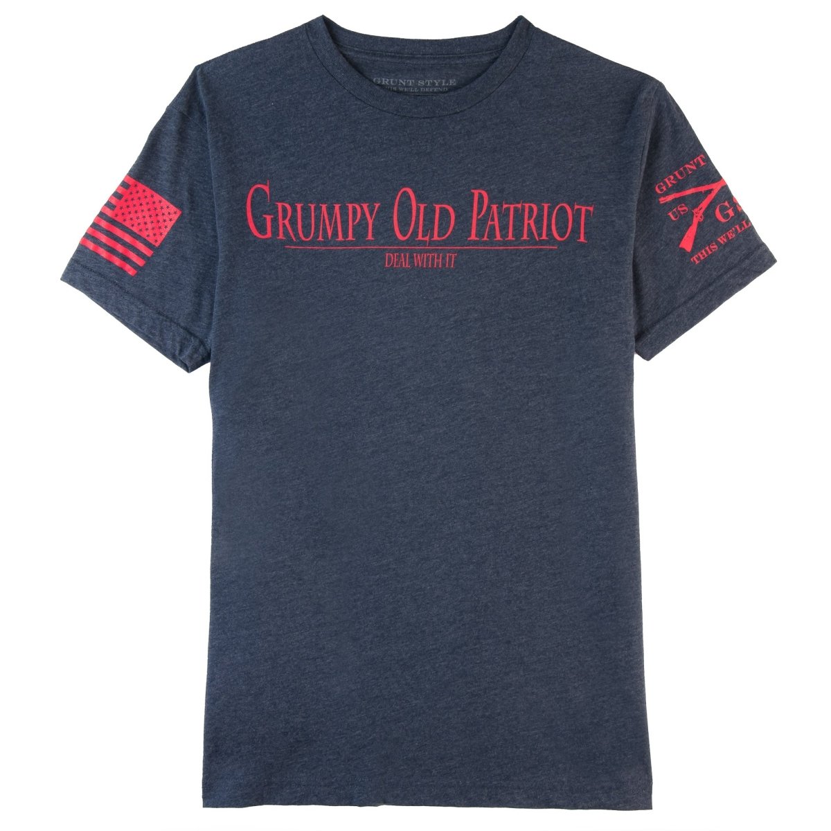 Grunt Style Grumpy Old Patriot T-Shirt - Midnight Navy - Forza Sports