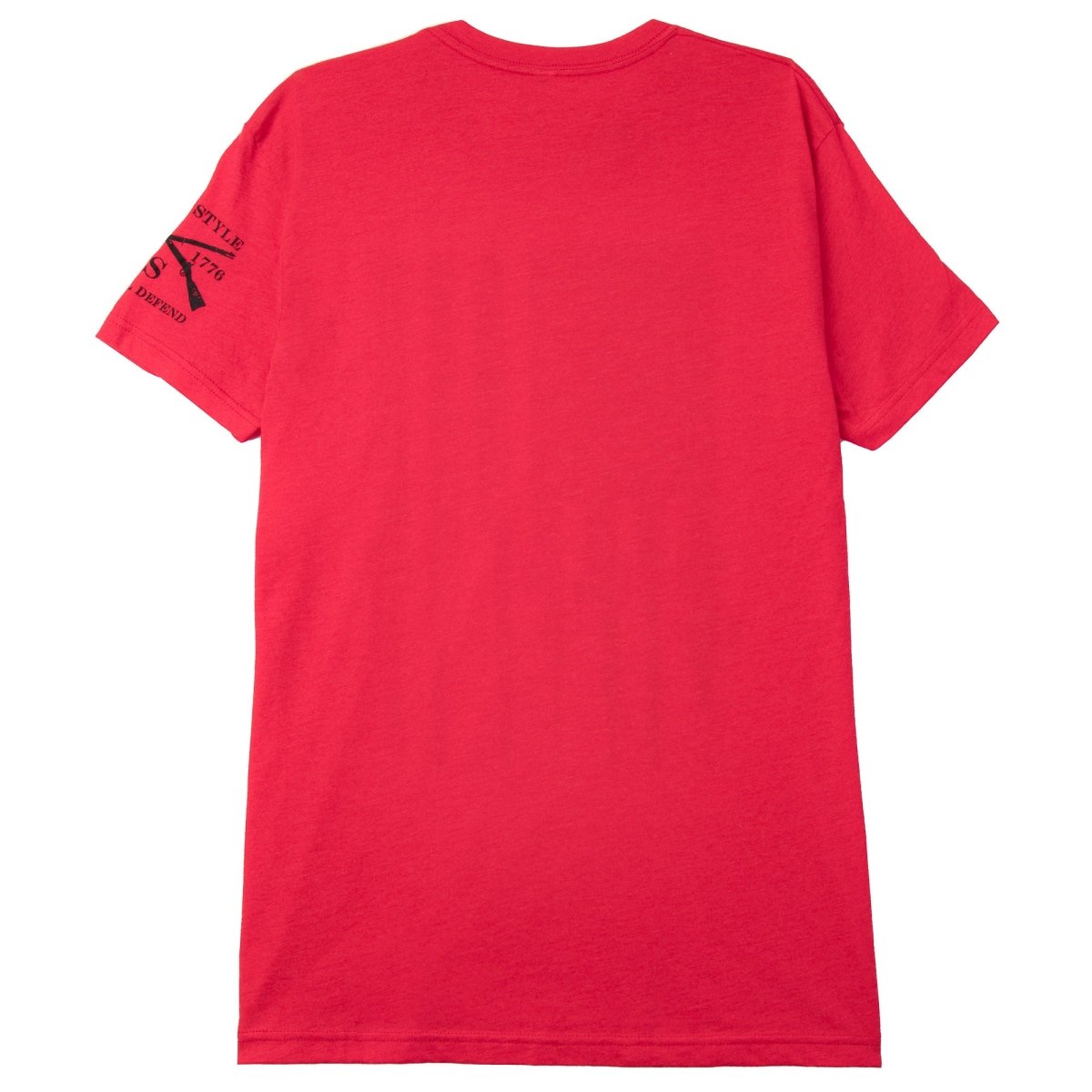 Grunt Style R.E.D. Rifle Flag Crewneck T-Shirt - Red - Forza Sports