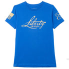 Grunt Style Women's Relaxed Fit Liberty Or Death 2.0 T-Shirt - Royal Blue - Forza Sports