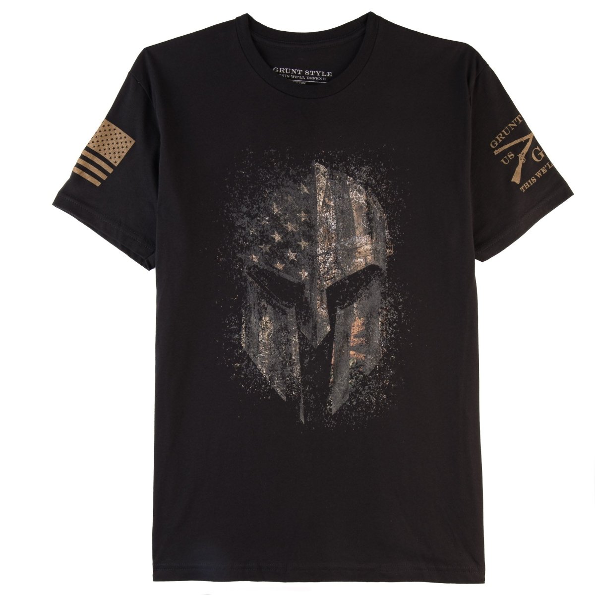 Grunt Style Realtree Edge American Spartan T-Shirt - Black - Forza Sports