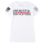 Grunt Style Women's Beautiful Badass Reversed T-Shirt - White - Forza Sports