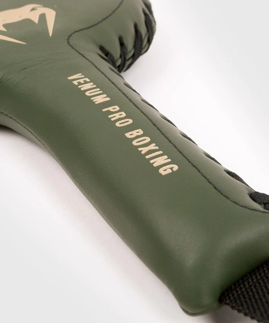 Venum Pro Boxing Training Rackets - Khaki/Gold - Forza Sports