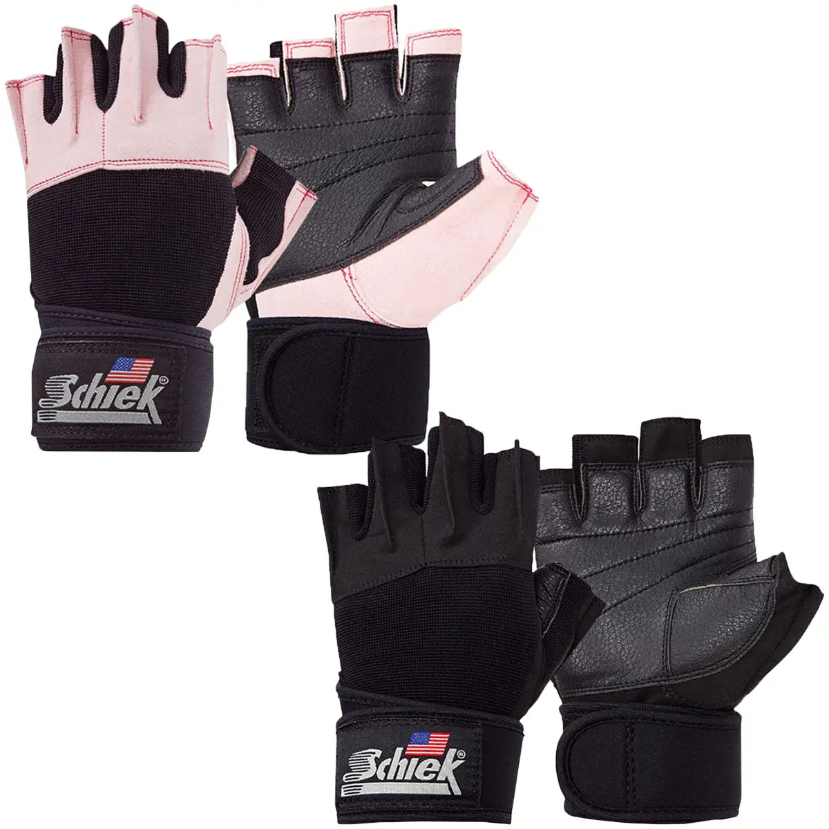 Schiek Sports Platinum 3/4 Finger Wrist Wrap Lifting Gloves Schiek Sports