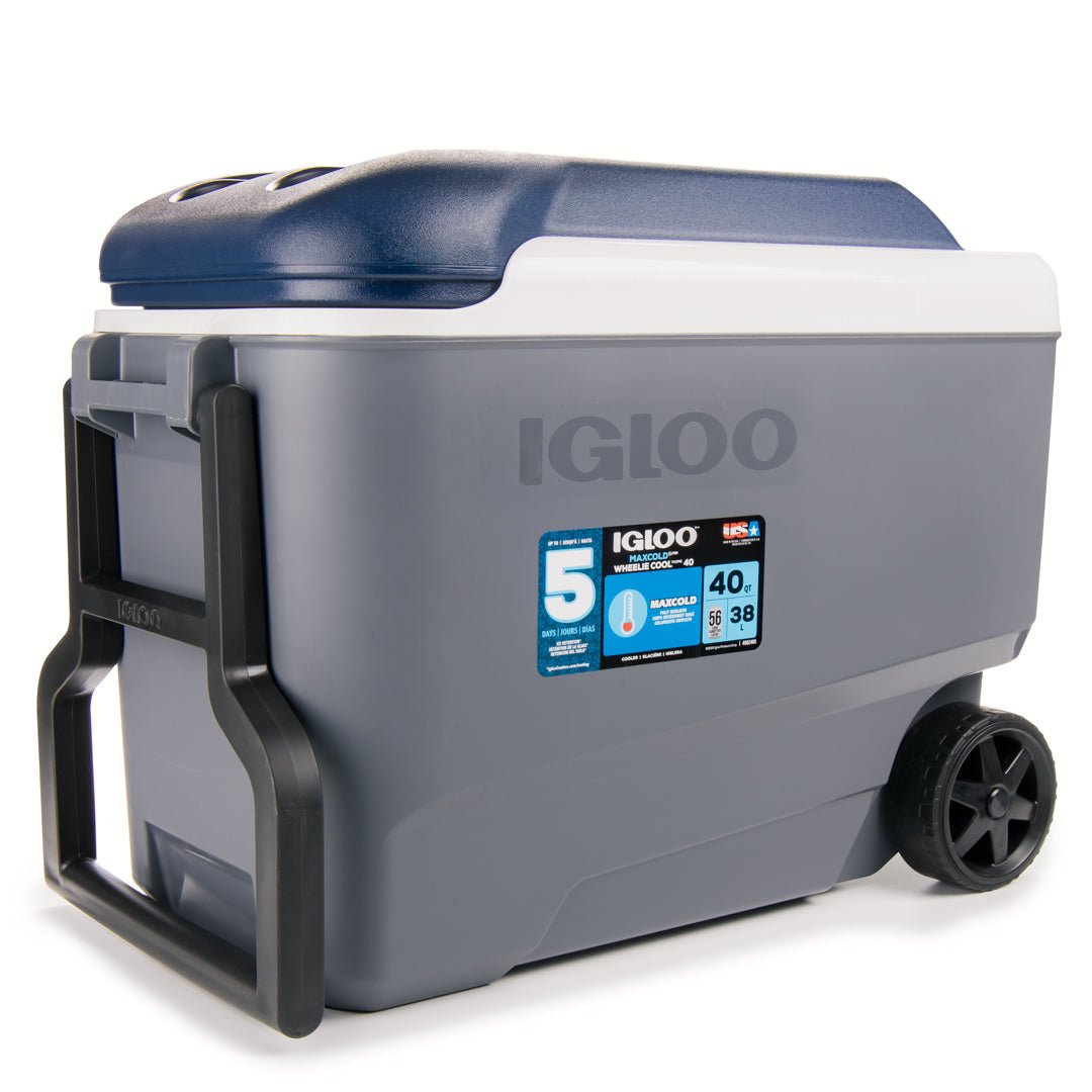IGLOO MaxCold 40 Qt Rolling Cooler - Forza Sports