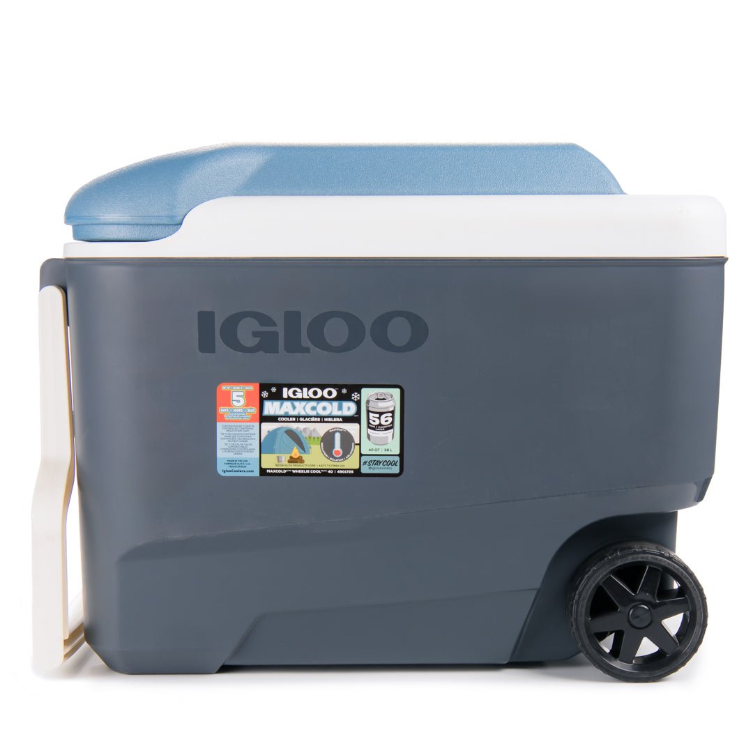 IGLOO MaxCold 40 Qt Rolling Cooler - Forza Sports