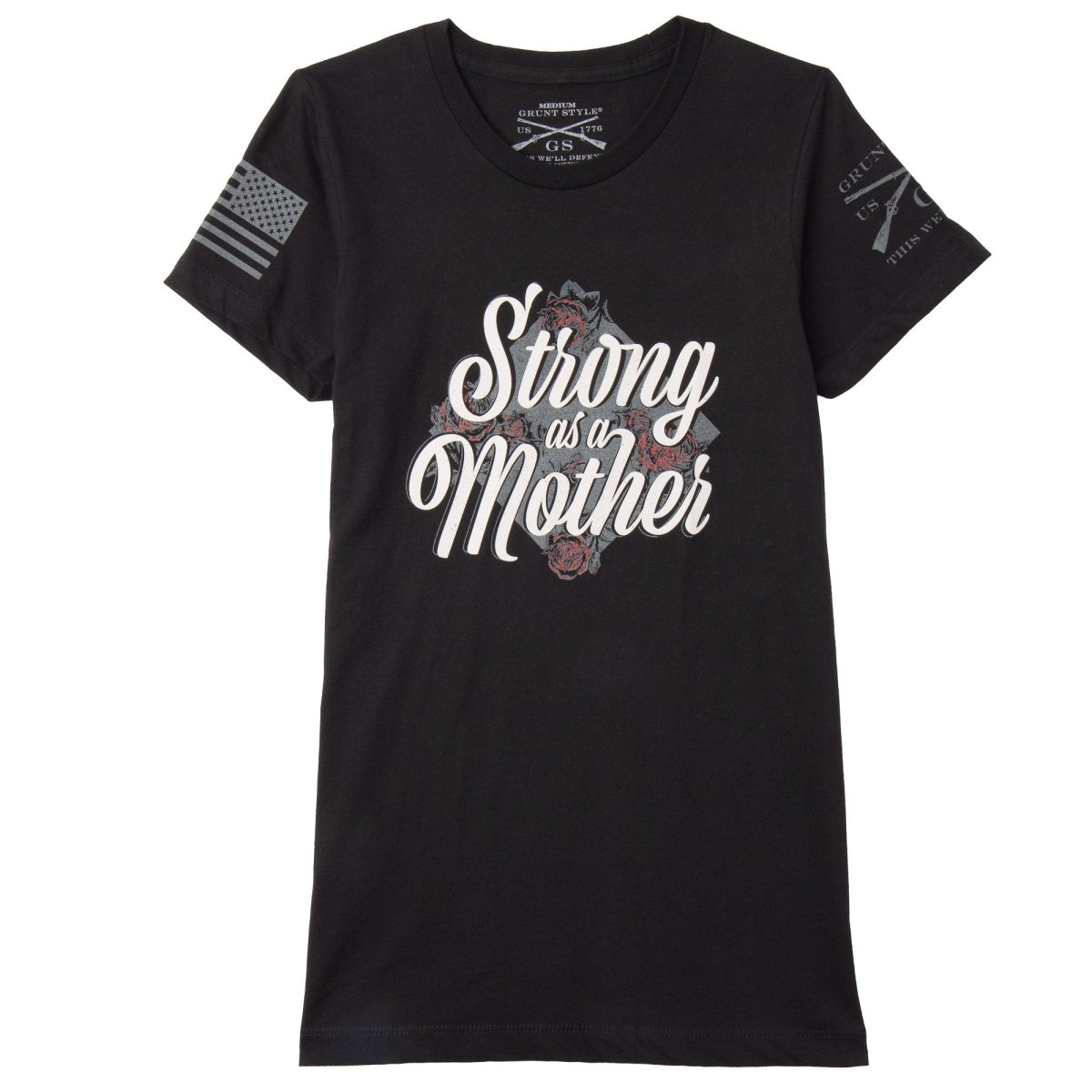 Grunt Style Women's Strong As A Mother T-Shirt - Black - Forza Sports