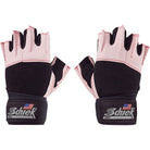 Schiek Sports Platinum 3/4 Finger Wrist Wrap Lifting Gloves - Pink/Black - Forza Sports