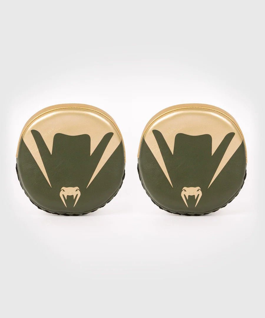 Venum Pro Boxing Mini Curved Punch Mitts - Khaki/Gold - Forza Sports