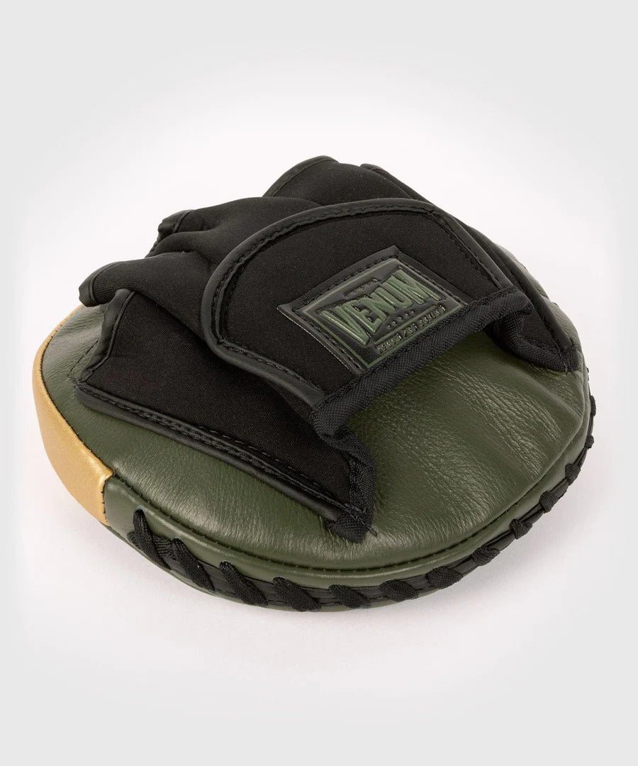 Venum Pro Boxing Mini Curved Punch Mitts - Khaki/Gold - Forza Sports