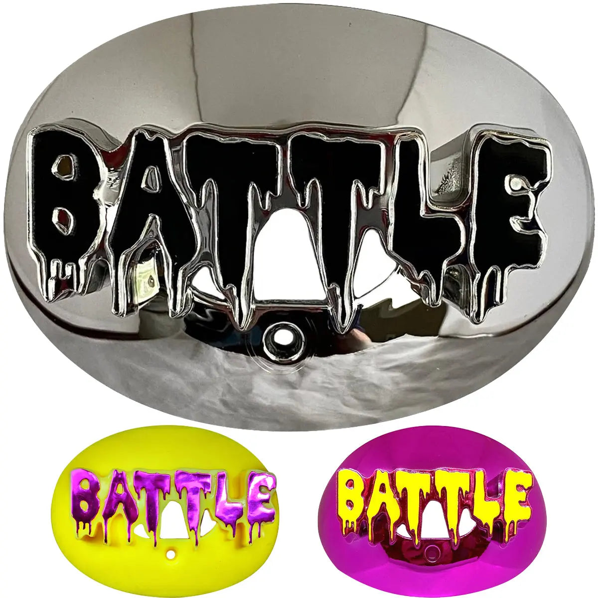 Battle Sports 3D Drip Chrome Oxygen Lip Protector Mouthguard Battle Sports