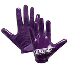 Battle Sports Adult Doom Speed Receiver Football Glove - Purple Battle Sports