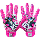 Battle Sports Adult Money Man 2.0 Ultra-Stick Football Gloves - Pink Battle Sports