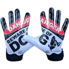 Battle Sports Beware of Dog Doom 1.0 Youth Football Receiver Gloves Battle Sports