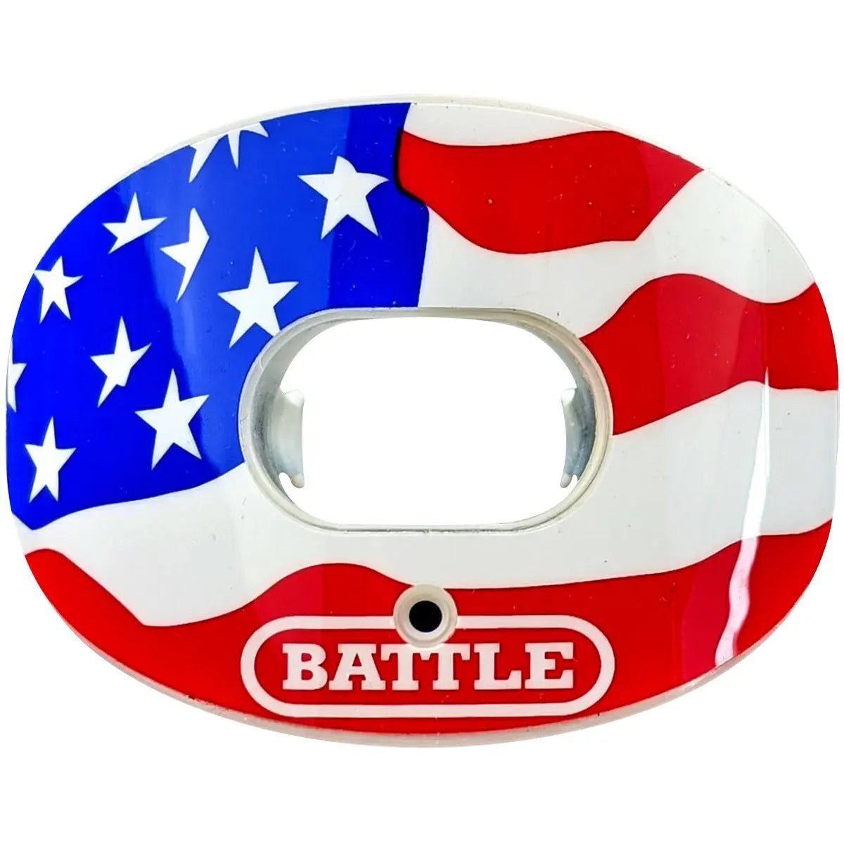 Battle Sports Chrome American Flag 2.0 Oxygen Lip Protector Mouthguard Battle Sports